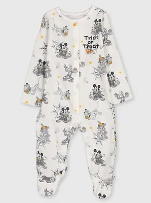 Baby Disney Mickey Mouse Halloween Sleepsuit • £12.49