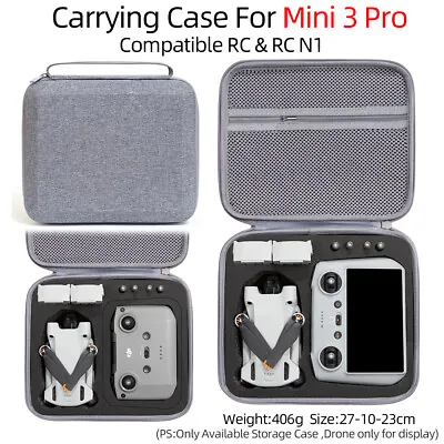 $31.23 • Buy Shockproof Travel Shell For DJI Mini 3 PRO RC Drone Controller Storage Case Bags