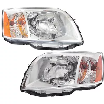 Headlight Set For 2004-2008 2010-2011 Mitsubishi Endeavor LH RH W/ Bulb • $239.85