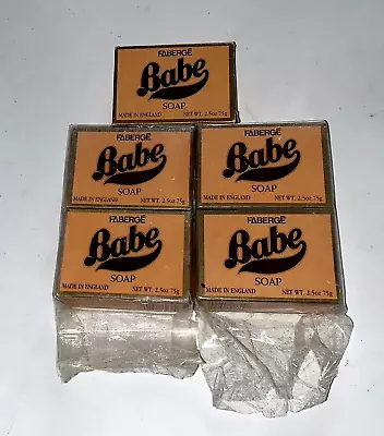 Lot Of 5 Faberge Babe Perfume Bar Soaps 2.5 Oz Each NEW • $9.99