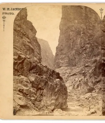 W.H. Jackson - Grand Canon Of The Arkansas Colorado Stereoview • $48