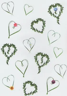 A4 Coloured Vellum Paper. Beautiful Wedding Heart Design Cardmaking - CVP19 • £1.95