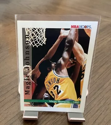 1992-93 NBA HOOPS - Magic Johnson  Magic Moments 1980  #328 HOF • $1.99