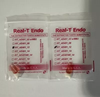 Acadental #12 Real-T Endo Tooth - Lot Of 2 Teeth • $35