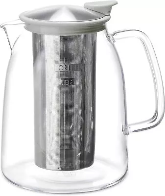 FORLIFE Mist Iced Tea Jug With Basket Infuser 68-Ounce White • $86.99