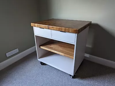 £365 • Buy Oak Butcher Block Kitchen Island