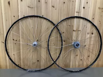 Vintage Black Mavic Tubular Wheelset Campagnolo Record Hubs 6 Speed 700c • $169.15