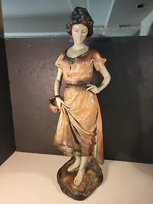 Luca Madrassi Statue Premier Chagrin Der Erste Kummer Chalkware Rare Antique21 H • $299.99