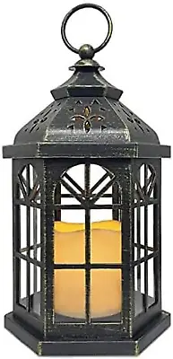 Flameless Battery-Operated Decorative Lanterns With Timer Waterproof Indoor/Out • $23.32