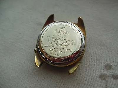 Stunning 10k Gold Filled/plated 1973 Bulova Accutron 17 Jewels. Not Running. • $109.99