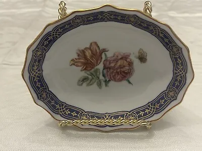 Merian By Mottahedeh Service Oval Silver Tray 5 5/8  (Day Lily) New • $30