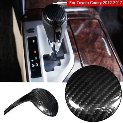 For Toyota Camry 2012-2017 Carbon Fiber Interior Gear Shift Knob Head Cover Trim • $7.51