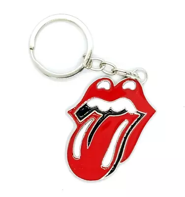ROLLING STONES KEYCHAIN Rock N Roll Music Mouth Logo Metal Key Chain/Keyring • $4.45
