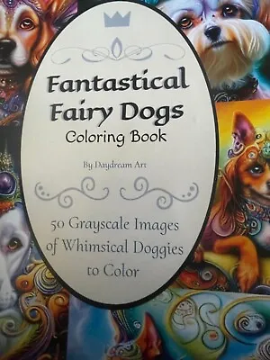 Fantastical Fairy Dogs Adult Art Colouring  Book  • £8