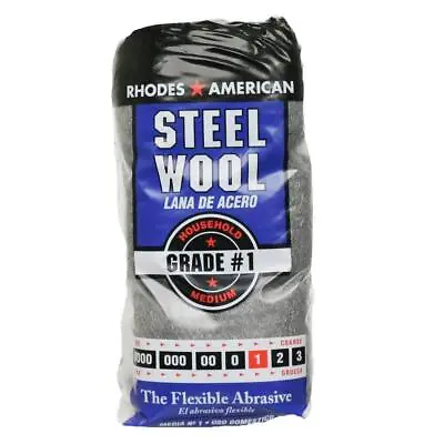 Medium Grade #1 Steel Wool (12-Pad) • $7.51