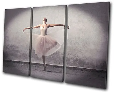 Performing Ballerina Dancer  TREBLE CANVAS WALL ART Picture Print VA • £37.49