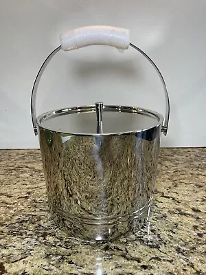 Pottery Barn Silver Chrome Ice Bucket Barware *RETIRED* • $60.20