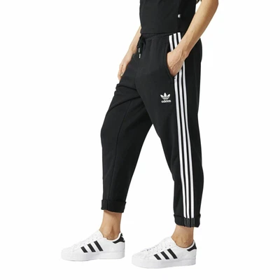 $50 • Buy Adidas Originals Women's 3-Stripes Cropped Track Pants Sport Casual - Black