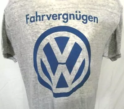 Volkswagen Gray 2XL T-Shirt Large Logo Fahrvergnügen 50 50 Blend • $30