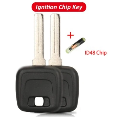 $13.85 • Buy 2 For VOLVO S80 S60 V70 XC70 XC90 1999-2013 Uncut Transponder Key With ID48 Chip