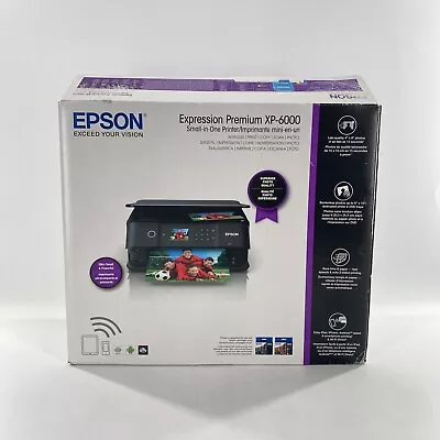 NEW Epson Expression Premium XP-6000 Wireless Printer Scanner Copier Color OPEN • $189.99