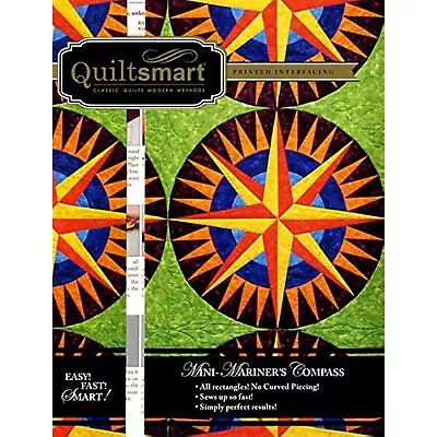 Mini Mariners Compass Classic Pack Printed Fusible Interfacing Pattern • $76.99