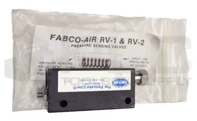 New Fabco-air Rv-2 Pressure Sensing Valve • $55