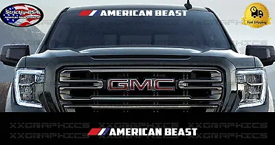 American Beast USA Windshield Banner Decal Sticker Muscle For Car Truck SUV  • $13.99