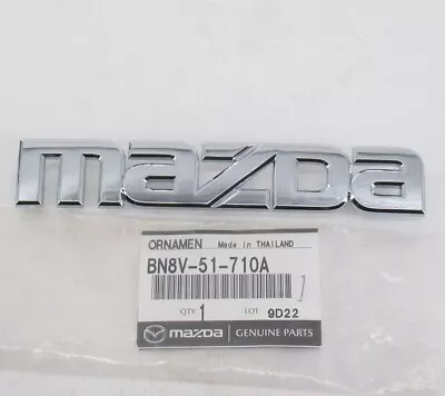 Genuine OEM Mazda BN8V-51-710A  MAZDA  Nameplate Emblem Badge 2004-2009 3 • $15.37