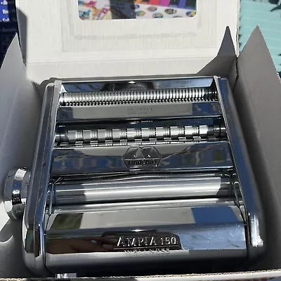 MARCATO Made In Italy Ampia 150 Classic Manual Pasta Machine Chrome Steel • $52.25