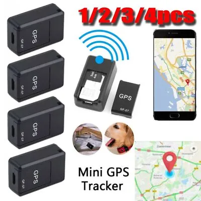 1-4 Magnetic Mini Car GPS Tracker Real Time Tracking Locator Device Voice Record • $9.51