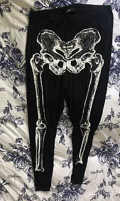 £10 • Buy Halloween Skeleton Leggings BNWT UK 20