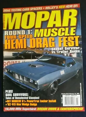 Mopar Muscle Magazine March 2002 02 Dodge Chrysler Plymouth 340 440 426 71 Hemi • $7