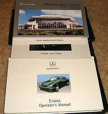 2001 MERCEDES BENZ E320 E430 E55 Owners Manual SET 01 E 320 430 55 GUIDE +CASE • $49.49