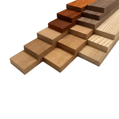 Pack Of 15 Thin Stock Lumber Boards (Cherry Padauk Mahogany Walnut Ash) • $43.06