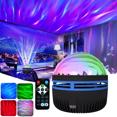 $22.99 • Buy LED Projector Night Light Aurora Starry Sky Galaxy Star Projection Lamp Bedroom