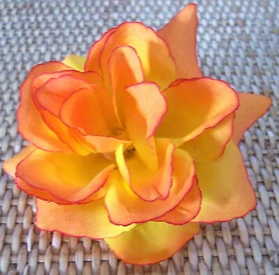 $4 • Buy Orange Fabric Flower Brooch--unwanted Gift