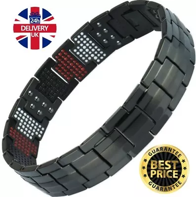 Magnetic Health Bracelet Carpal Tunnel Arthritis Bio Therapy Chronic Pain Relief • £30