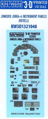 Kits World Decals 1/32 3D Decals JUNKERS Ju-88A-4 INSTRUMENT PANEL SET Revell • $16.99