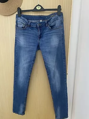 Mango ALICE Slim Blue Jeans Size 12 • £10