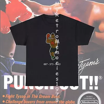 NEW Mike Tyson's Punch Out Nintendo NES Pixel Art Design Black T-Shirt S-3XL • $21.99