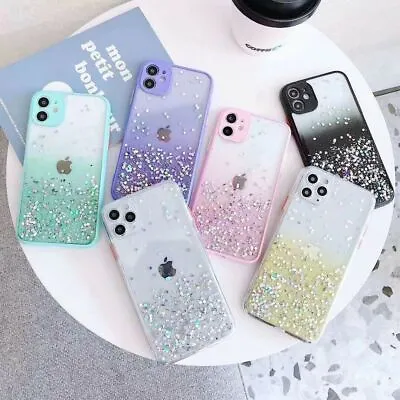 $3.58 • Buy Case For IPhone 14 13 12 11 Pro Max X XR XS 8 7 6s+ Bling Glitter Gradient Cover