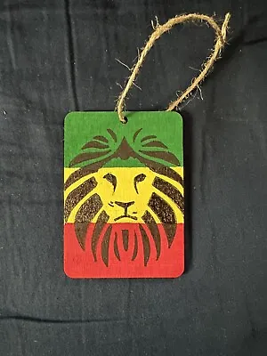 Rastafarian Ornament 2” X 3” Lion - Bob Marley Reggae. Hand Painted • $10