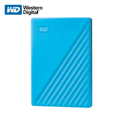 WD 1TB 2TB 4TB 5TB My Passport Portable External Hard Drive USB 3.2 Gen 1 BLUE • $80.43