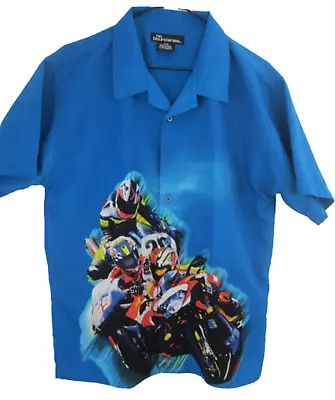 No Boundaries Boys Hawaiian Camp Shirt 16-18 Pit To Pit 21 Motocross Motorcycle • $11.99