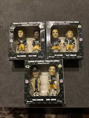 GREEN BAY PACKERS Legends Of Lambeau Bobbleheads (3 Two Packs) Vince Fuzzy • $39.99