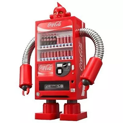 Coca Cola Coke Vending Machine Robot Red Piggy Bank Figure 1/8 Limited Box USED • $1022.11
