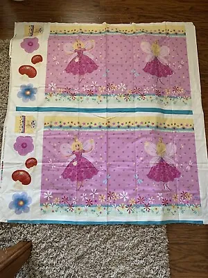 Magical Fairies Kim Martin Fabric Panel Cotton 46 X 44 Inches • $7