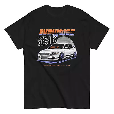 Mitsubishi Evolution Car Graphic Tee- Racing Shirt Cartoon • $13.50