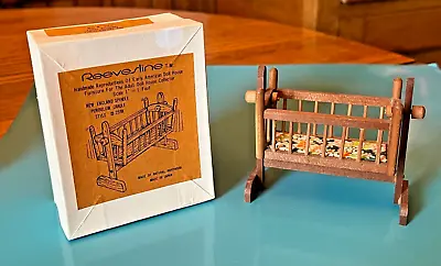 VTG Reeves Line 1972 Miniature Dollhouse Spindle Pendulum Cradle - #2598 • $15